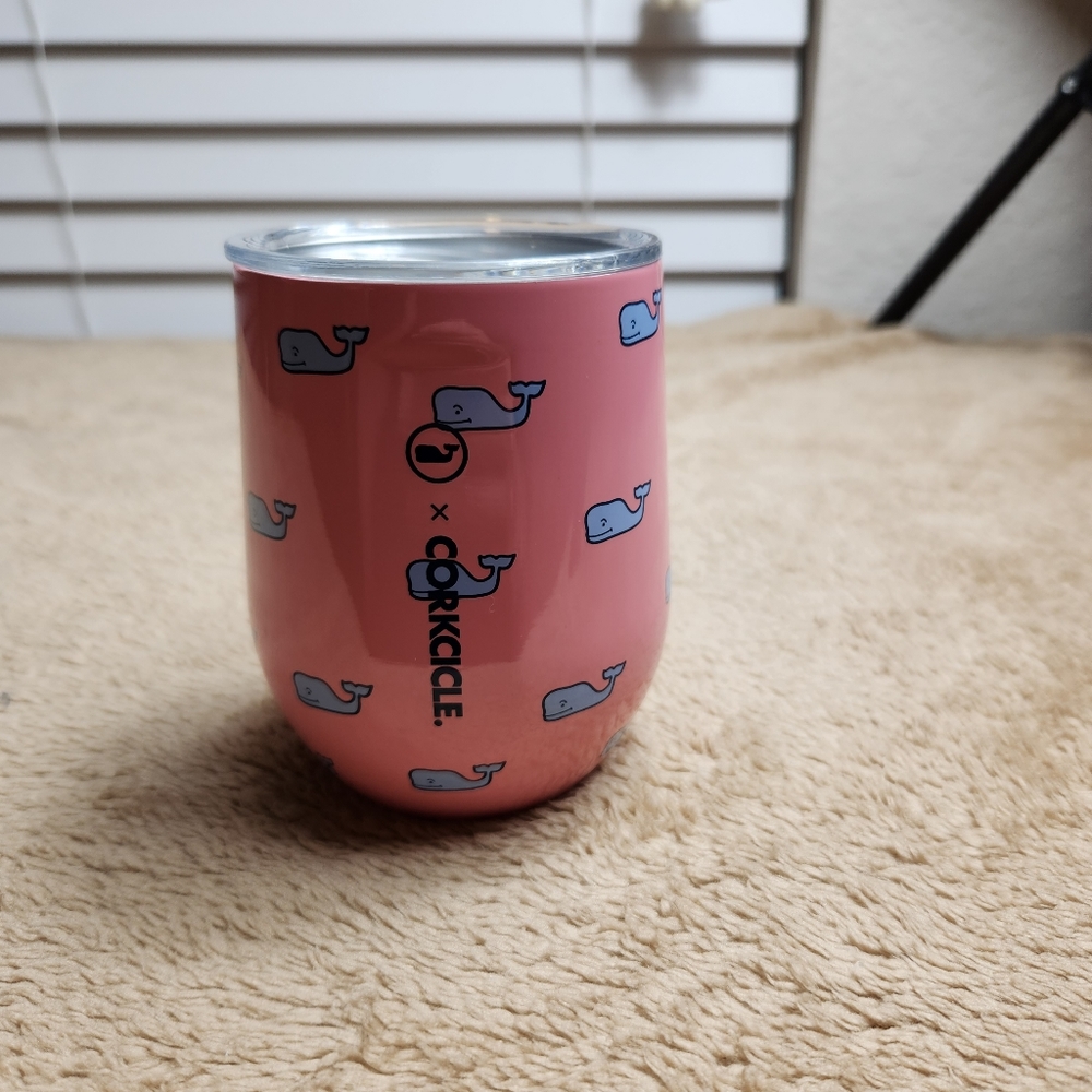 Vinyard vines NWT Logo triple insulated stainless steel dishwasher safe stemless - Picture 6 of 6